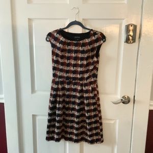 Orange and Blue Plaid Dress